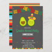 Fiesta Geschlecht: Party Einladung (Vorne/Hinten)