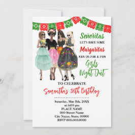 Fiesta Girls Night Out Geburtstag Einladung
