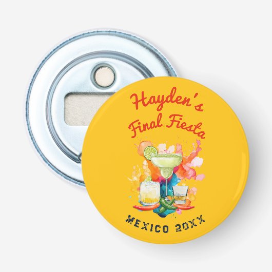 Fiesta Girls’ Weekend Mexico Bachelorette Flaschenöffner (Vorderseite)