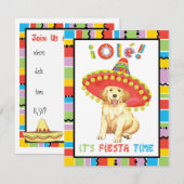Fiesta Golden Einladung (Vorne/Hinten)