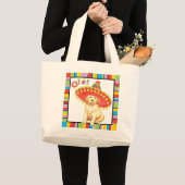 Fiesta Golden Retriever Jumbo Stoffbeutel (Vorderseite (Produkt))