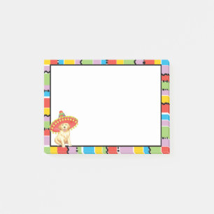Fiesta-golden retriever post-it klebezettel
