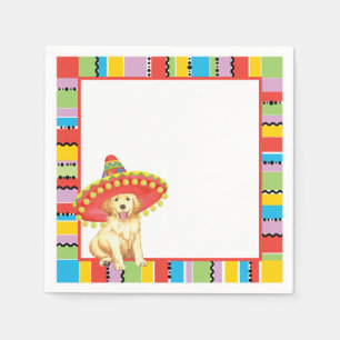 Fiesta-golden retriever serviette