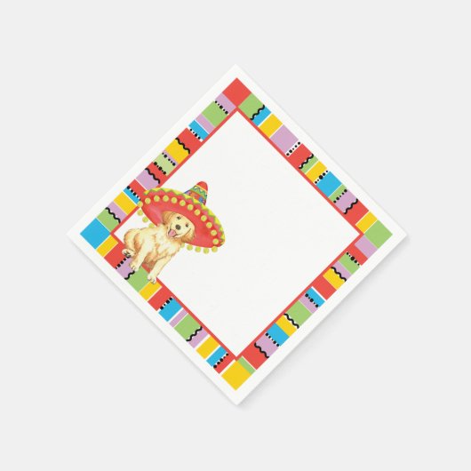 Fiesta Golden Retriever Serviette (Ecke)