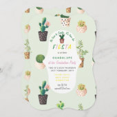 Fiesta Graduation Einladungen Wüste Kakteen (Vorne/Hinten)