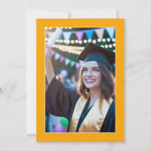 Fiesta Graduation Party Foto Einladung (Rückseite)