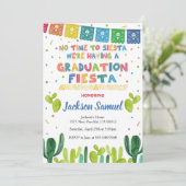 Fiesta Graduation Party Invitation Mexican Invite Einladung (Stehend Vorderseite)