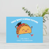 Fiesta Graduierungspartei Taco über eine große Zuk Einladung (Stehend Vorderseite)
