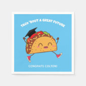 Fiesta Graduierungspartei Taco über eine große Zuk Serviette (Vorderseite)