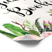 Fiesta Guest Book Sign Baby Dusche Brautparty Poster (Ecke)