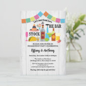 Fiesta hält die Dusche der Bar Einladung (Stehend Vorderseite)