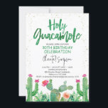 Fiesta Heilige Guacamole 30. Geburtstagsfeier Einl Einladung<br><div class="desc">Fiesta Heilige Guacamole 30. Geburtstag Einladung Fiesta oder Kaktus heilige Guacamole Geburtstagseinladung geeignet für jedes Alter. Das Design umfasst einen Aquarellfarben-Schriftart für die Position,  eine Kakteen-Anordnung und zufällige Imitate Gold Glitzer Sprinklen um die Kanten . Diese fiesta oder kaktus heilige guacamole Geburtstagseinladung ist bereit,  personalisiert zu sein.</div>