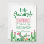 Fiesta Heilige Guacamole zum Geburtstag Einladung (Vorderseite)