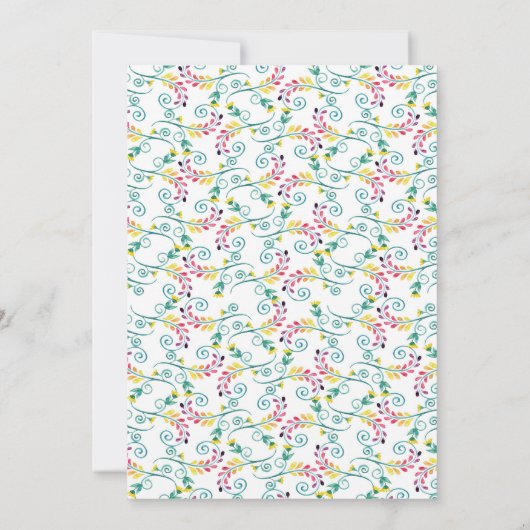 Fiesta-Hochzeit Einladung (Rückseite)