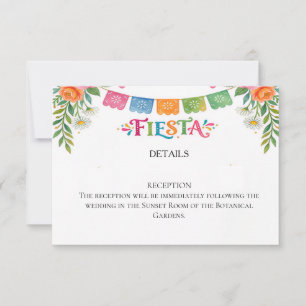 Fiesta-Hochzeits-Antwortkarte  RSVP Karte