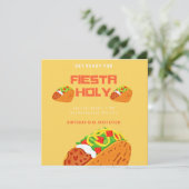 Fiesta Holy Guacamole Birthday Girl  Einladung (Stehend Vorderseite)