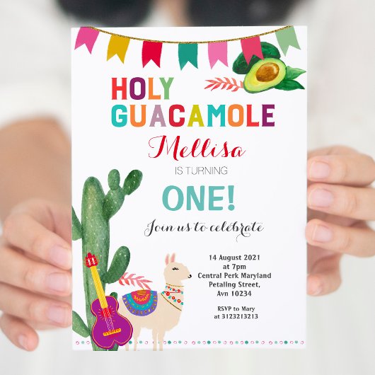 Fiesta Holy Guacamole Geburtstagskind Einladung