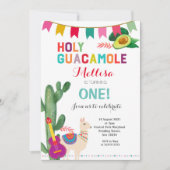 Fiesta Holy Guacamole Geburtstagskind Einladung (Vorderseite)