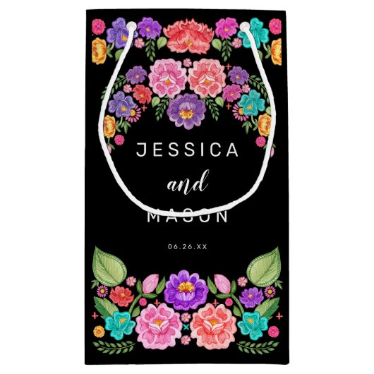 Fiesta Hotel Wedding Gift Bag Kleine Geschenktüte (Rückseite)