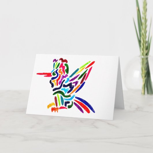 Fiesta Hummingbird Cards Dankeskarte (Vorderseite)