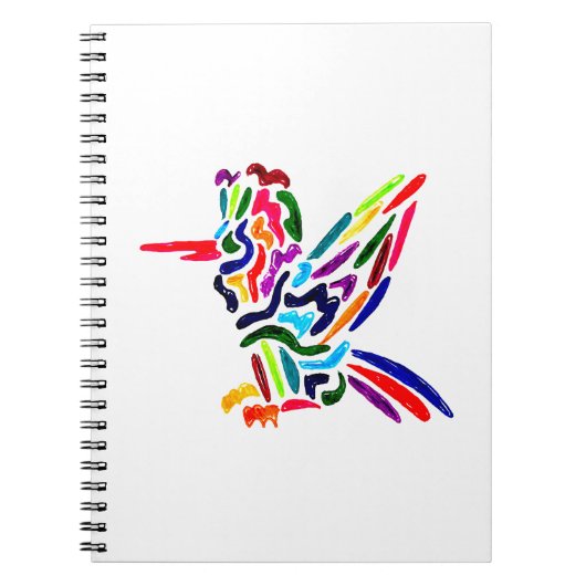 Fiesta Hummingbird-Notebook Notizblock (Vorderseite)