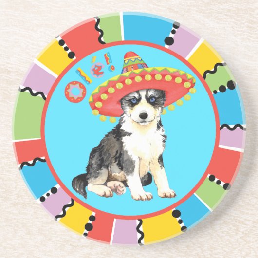 Fiesta Husky Getränkeuntersetzer (Vorne)