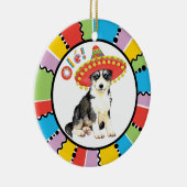 Fiesta Husky Keramik Ornament (Rechts)