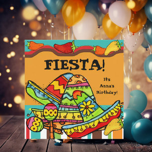 Fiesta individuelle Einladungen zum Geburtstag