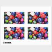 Fiesta-Inspiriert Dekoration Rechteckiger Aufkleber (Blatt)