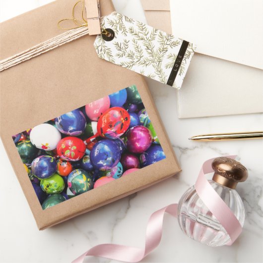 Fiesta-Inspiriert Dekoration Rechteckiger Aufkleber (Schenken)