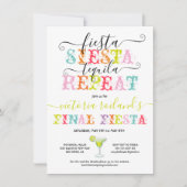 Fiesta-Junggeselinnen-Abschied Einladung (Vorderseite)