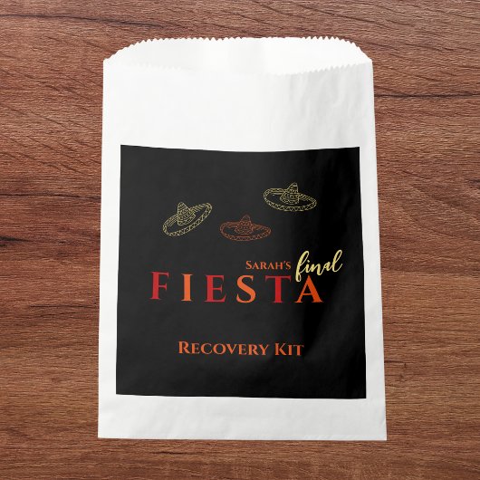 Fiesta Junggeselinnen-Abschied Erholung Kit Geschenktütchen