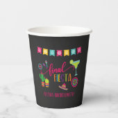 Fiesta Junggeselinnen-Abschied Paper Cup - BLK Pappbecher (Rückseite)
