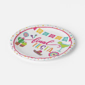 Fiesta Junggeselinnen-Abschied Plate - WH Pappteller (Schrägansicht)