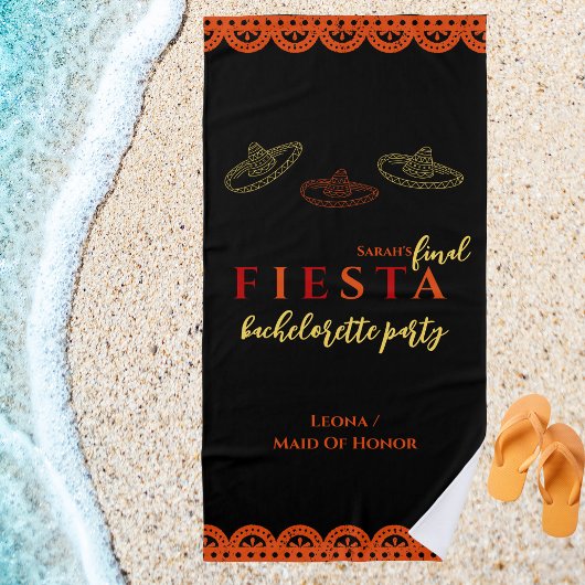 Fiesta-Junggeselinnen-Abschied Strandtuch