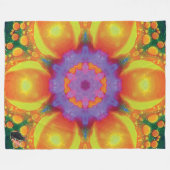 Fiesta Kaleidoscope Fleece Blanket (Vorderseite (Horizontal))