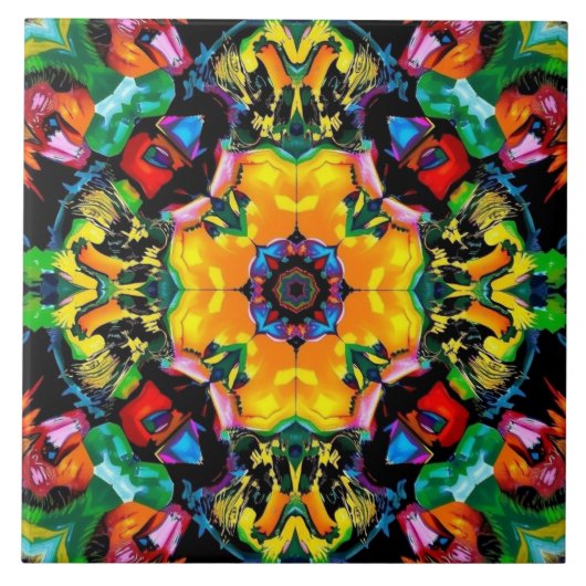 Fiesta Kaleidoscope Fliese (Vorderseite)