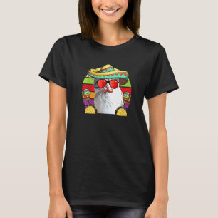 Fiesta-Katze Sombrero Tacos Maracas   Cinco De May T-Shirt