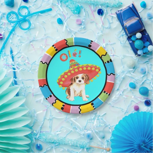 Fiesta-Kavalier Pappteller (Party)