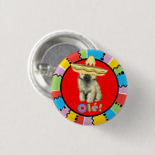 Fiesta Keeshond Button (Vorne & Hinten)