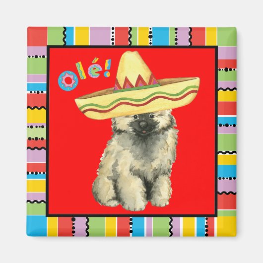Fiesta Keeshond Magnet (Vorne)