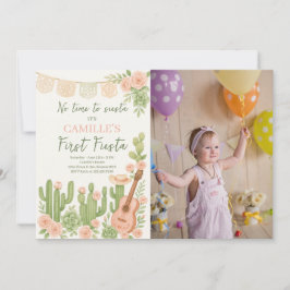 Fiesta keine Zeit für Siesta Geburtstagsparty Foto Einladung