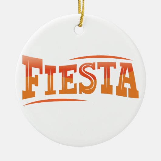 Fiesta Keramik Ornament (Vorne)