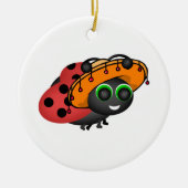 Fiesta Ladybug in Sombrero Keramik Ornament (Vorne)