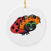 Fiesta Ladybug in Sombrero Keramik Ornament (Hinten)