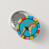 Fiesta Lakeland Terrier Button (Vorne & Hinten)