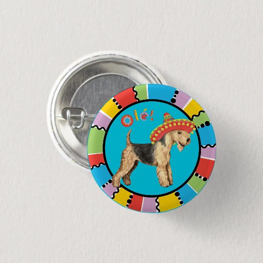 Fiesta Lakeland Terrier Button (Vorne & Hinten)