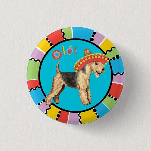 Fiesta Lakeland Terrier Button (Vorderseite)