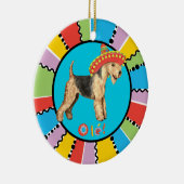 Fiesta Lakeland Terrier Keramik Ornament (Rechts)