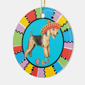 Fiesta Lakeland Terrier Keramik Ornament (Links)